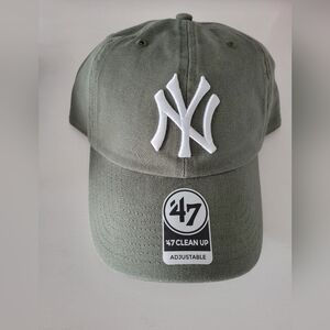 NY 47 Olive Green Adjustable Cap